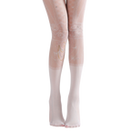 Diamond Lace Print Pantyhose, Rhinestone Stockings, Palace Style Lolita Stockings