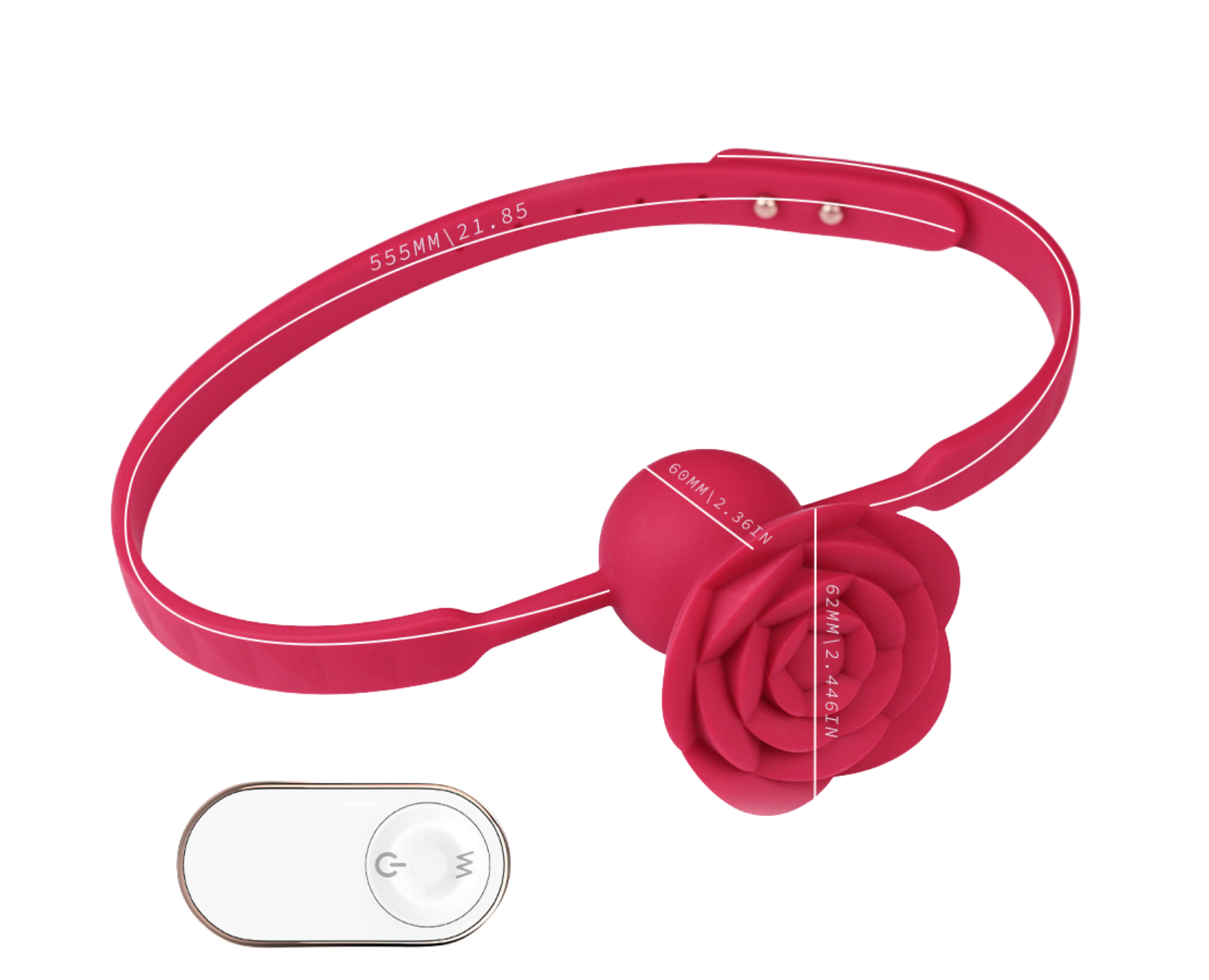 Rose-shaped mouth ball SM prop for couples, vibrating egg,  electric mouth gag ball