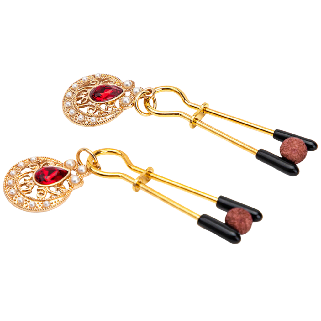 Pearl-Embellished Nipple Clamps