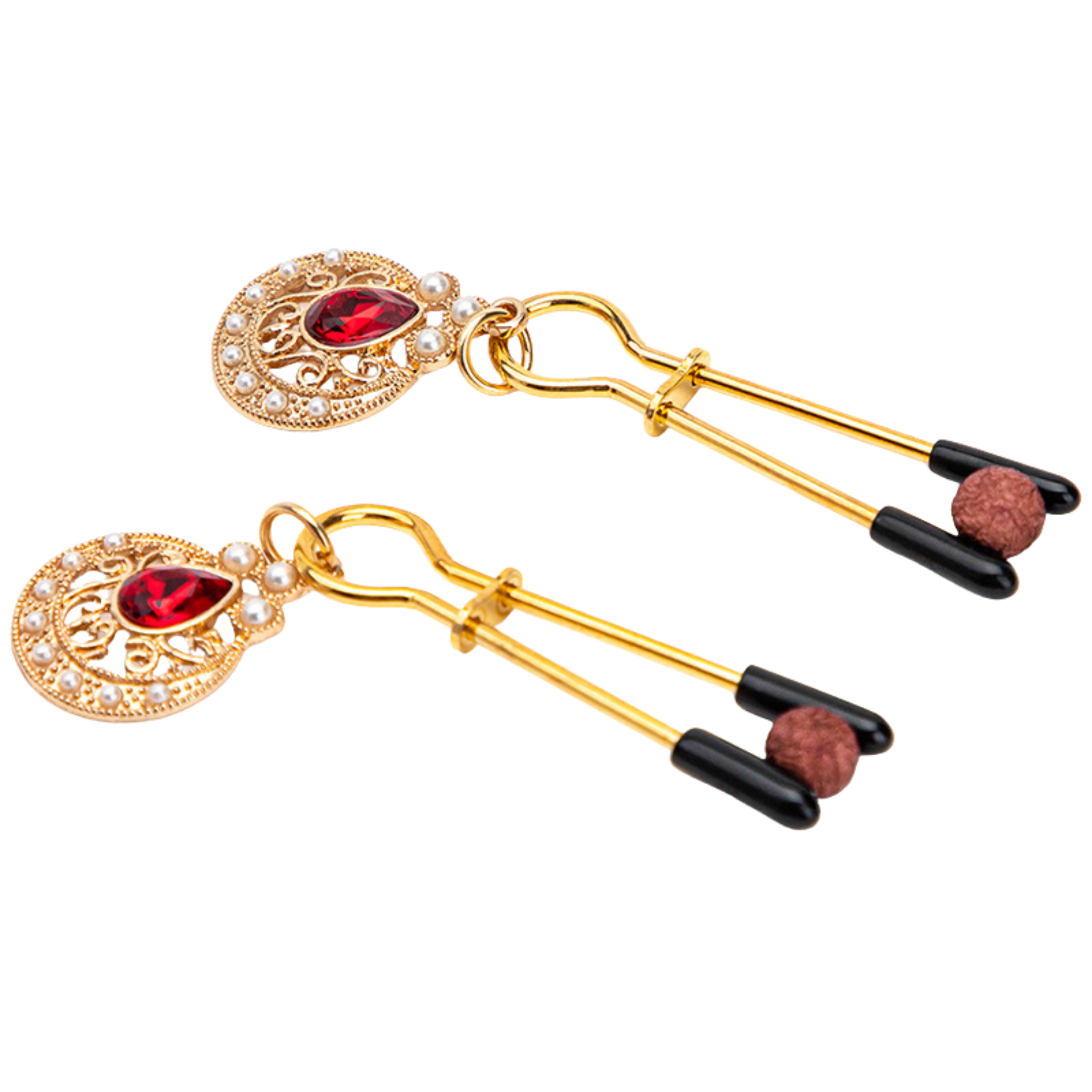 Pearl-Embellished Nipple Clamps