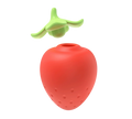 Strawberry-shaped vibrating egg suction device with dust-proof cover, discreet design, IPX7 waterproof