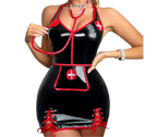 Halloween Sexy Leather Lingerie European and American Foreign Trade Sexy Lingerie Nurse Uniform Sexy Outfit