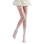 Diamond Lace Print Pantyhose, Rhinestone Stockings, Palace Style Lolita Stockings