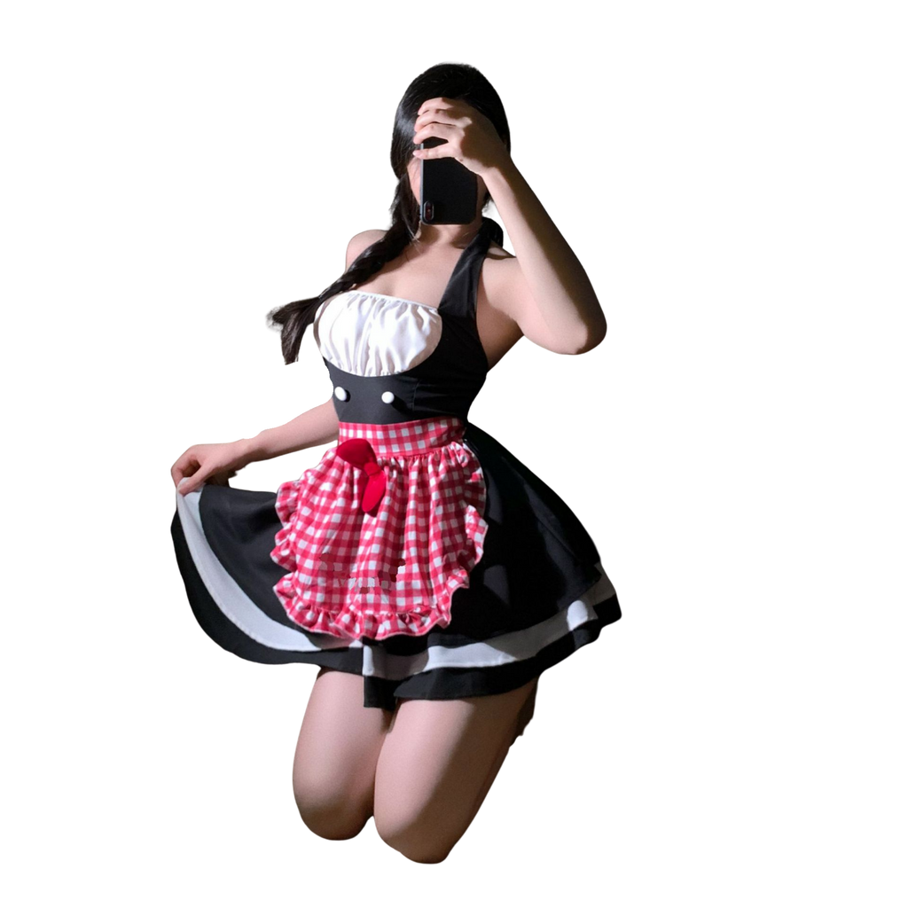 Sweet Asian Cosplay Cat Maid Costume Lingerie