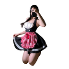 Sweet Asian Cosplay Cat Maid Costume Lingerie