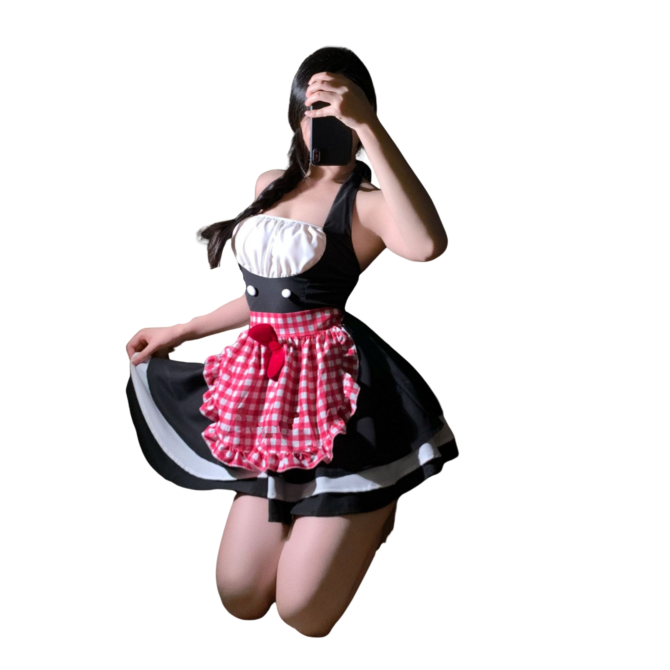 Sweet Asian Cosplay Cat Maid Costume Lingerie