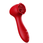 Rose-shaped vibrating dildo for G-spot stimulation and orgasm, rose sex toy, adult product, female masturbator
