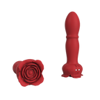 Rose Vibrator App Control 9-Speed Telescopic Anal Plug & Rose Vibrator