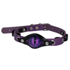 Goth Style Adjustable PU Leather Demon Eye Choker