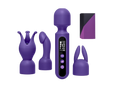AV massage stick with replaceable head, LED display, orgasmic masturbation toy, female erotic vibrator