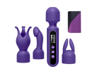 AV massage stick with replaceable head, LED display, orgasmic masturbation toy, female erotic vibrator
