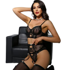 Sexy Lace Bustier & Garter Belt Set