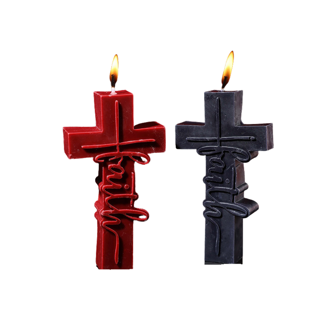 BDSM Cross Low Temp Candle – Safe Sensory Play