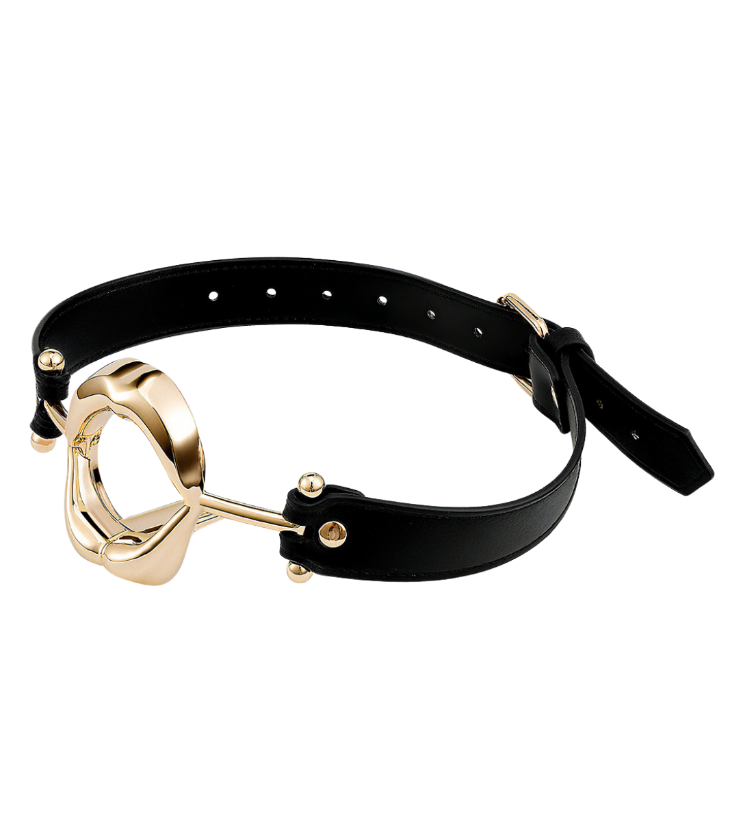 Adult erotic toy: rose-shaped mouth ball, SM prop, teasing metal tongue gag, training sex aid toy