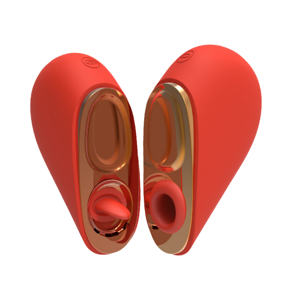 Love-themed, sensual, tongue-licking and sucking, dual-use, detachable vibrating egg, adult toy for women, small toy for flirting