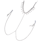 Double Layer Rhinestone Pendant Breast Chain – Sparkling