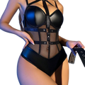 Sexy one-piece underwear with straps, erotic bodysuit
