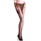Aurora Leopard Print Shiny Pantyhose – Ultra-Thin Plus Size
