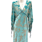 Burnout Velvet Long Sleeve Nightgown – Luxe Elegant Robe