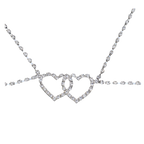 Double Heart Rhinestone Body Chain – Sparkling Halter Neck