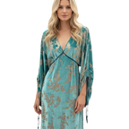 Burnout Velvet Long Sleeve Nightgown – Luxe Elegant Robe