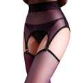 Galaxy Shimmer Sheer Garter Stockings – Ultra Thin Silver