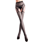Galaxy Shimmer Sheer Garter Stockings – Ultra Thin Silver