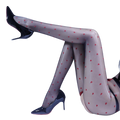 Aurora Heart Seamless Stockings for Women, Ultra-thin, Glossy, Silky, Transparent Toe, Open Crotch, Foot-shaped, Sexy Stockings