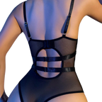 Sexy one-piece underwear with straps, erotic bodysuit