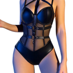 Sexy one-piece underwear with straps, erotic bodysuit