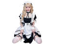 Japanese-style cosplay sexy maid dress, Lolita outfit, anime-style plus-size clothing