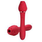Rose-shaped vibrator for women, sucking masturbation device, adult erotic sex toy