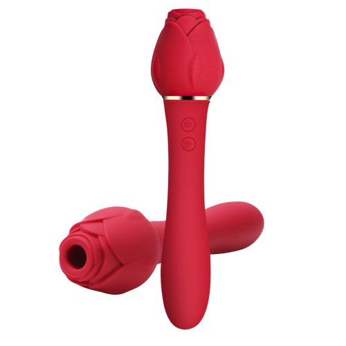 Rose-shaped vibrator for women, sucking masturbation device, adult erotic sex toy