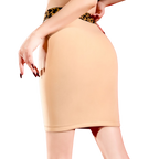 Winter fleece-lined warm half-skirt for women, slimming, suitable for going out, sexy leopard print bodycon skirt with stockings