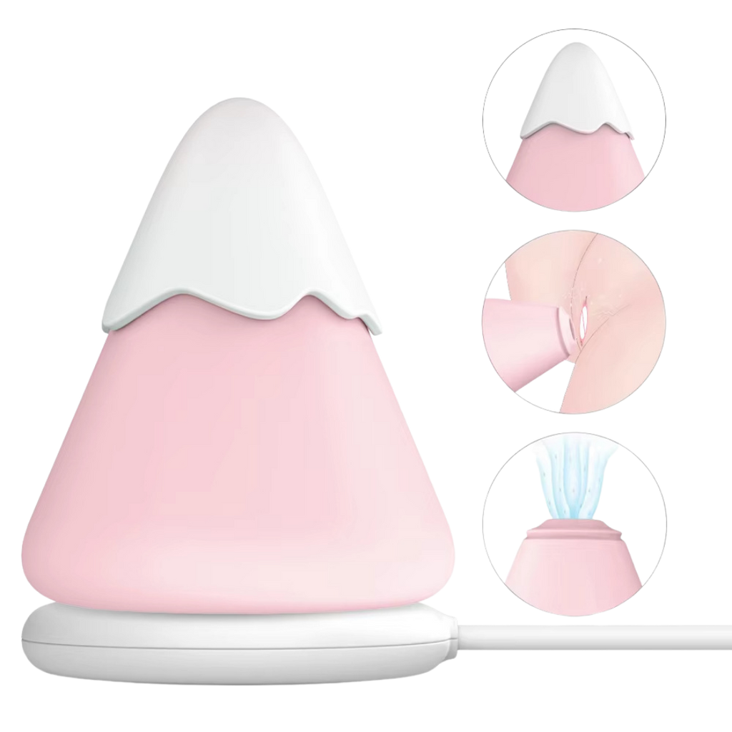 Female masturbator, discreet clitoral teaser suction device with ambient lighting
