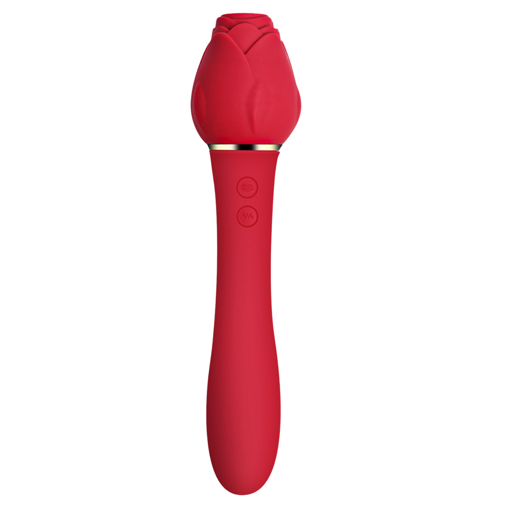 Rose-shaped vibrator for women, sucking masturbation device, adult erotic sex toy