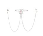 Couple's SM training props, diamond-encrusted nipple plugs, erotic mouth gags, erotic chain nipple clamps, alternative adult products