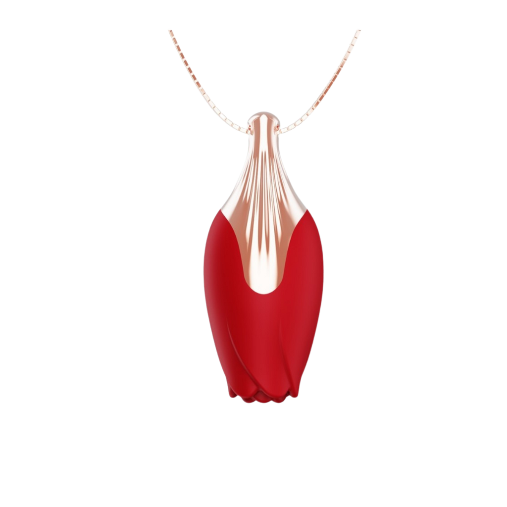 Discreet Rose Vibrating Necklace | Wearable Pleasure Pendant