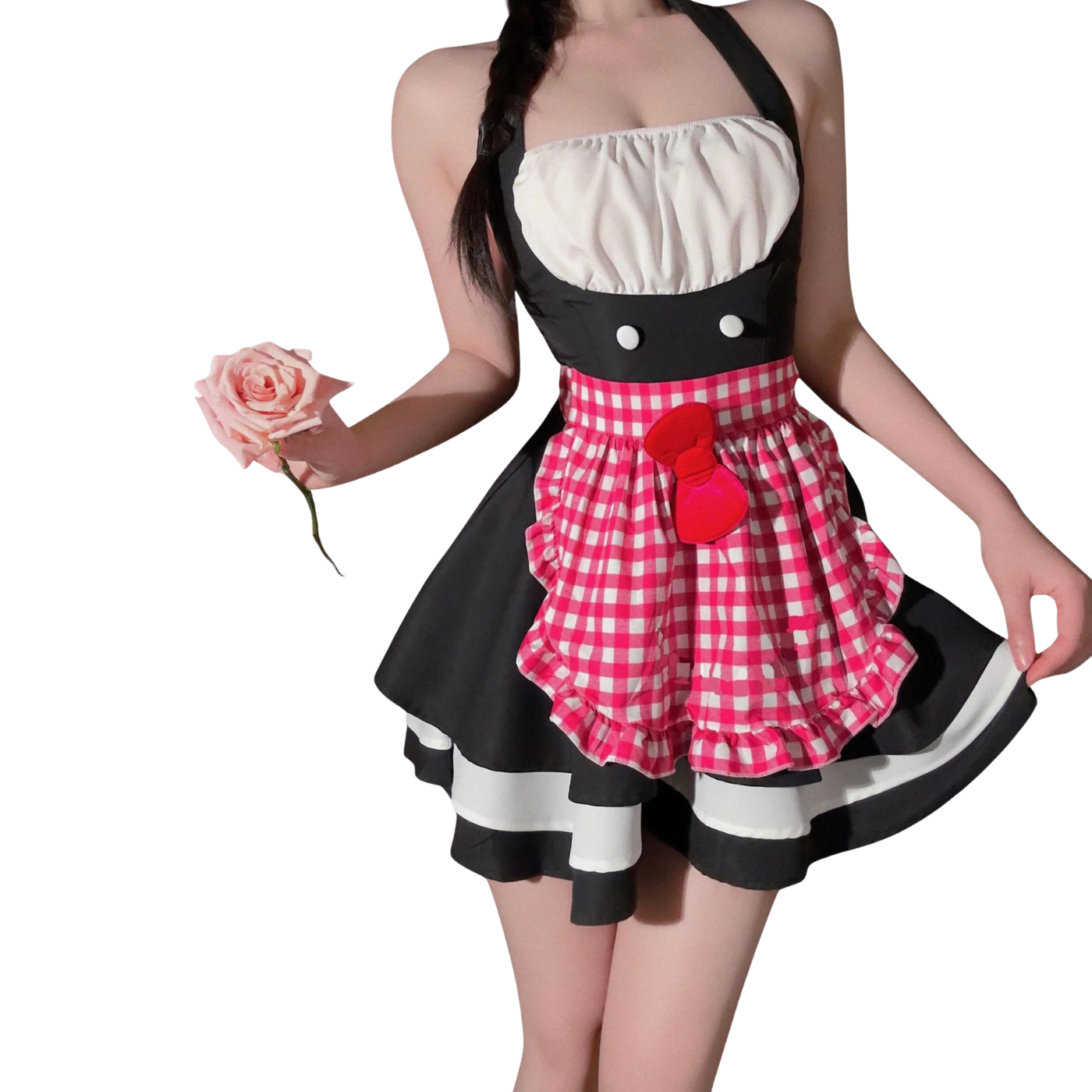 Sweet Asian Cosplay Cat Maid Costume Lingerie