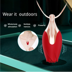 Discreet Rose Vibrating Necklace | Wearable Pleasure Pendant