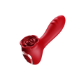 Rose-shaped vibrating dildo for G-spot stimulation and orgasm, rose sex toy, adult product, female masturbator