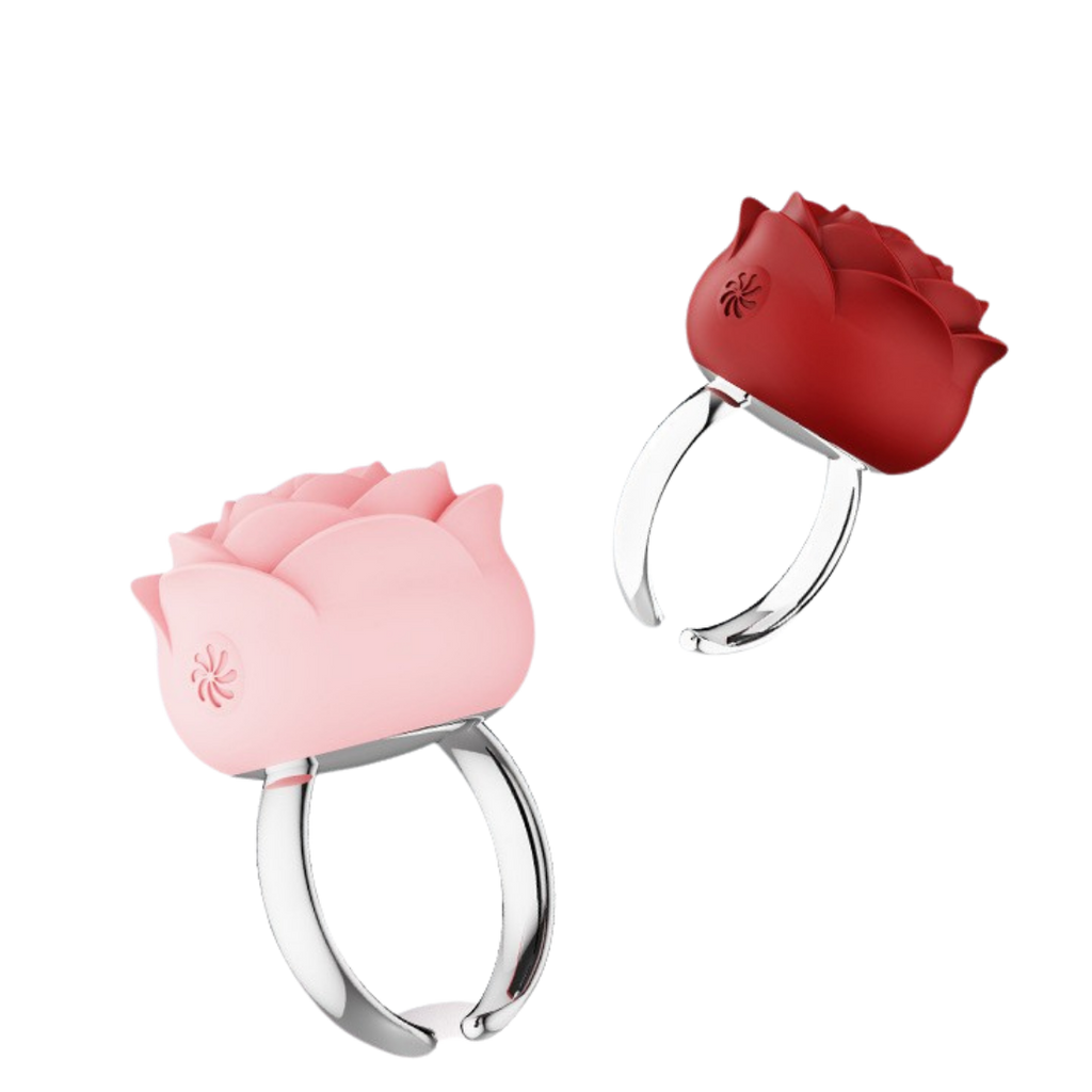 Rose Ring & Mini Bullet Vibrator - Powerful, Discreet Wear | Gift for Her