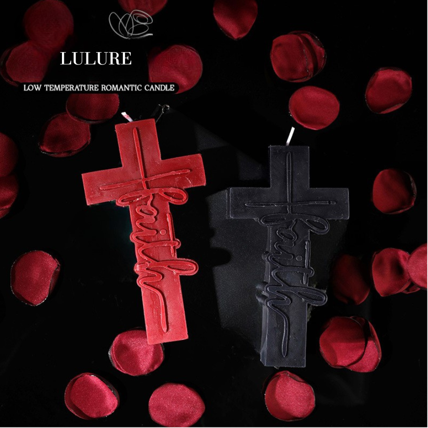 BDSM Cross Low Temp Candle – Safe Sensory Play