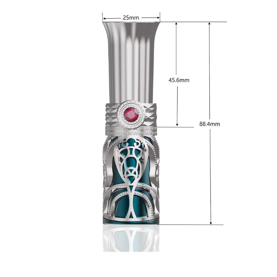 Discreet Pocket-Size Vibrator with Interchangeable Heads - Ultra-Portable Personal Massager