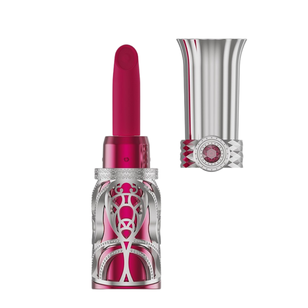 Discreet Pocket-Size Vibrator with Interchangeable Heads - Ultra-Portable Personal Massager