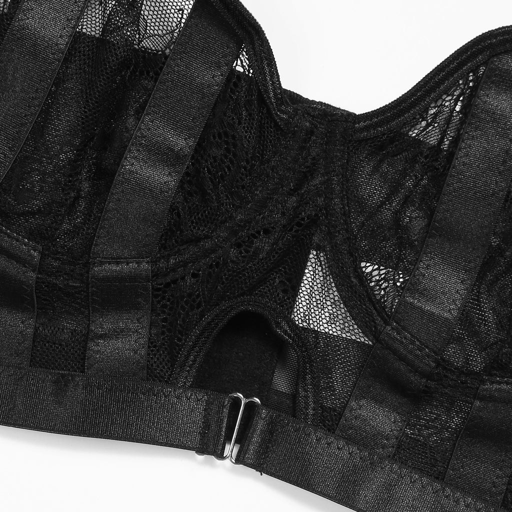 Sexy Lace Bustier & Garter Belt Set