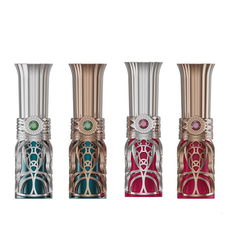 Discreet Pocket-Size Vibrator with Interchangeable Heads - Ultra-Portable Personal Massager