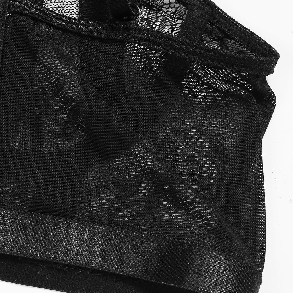 Sexy Lace Bustier & Garter Belt Set
