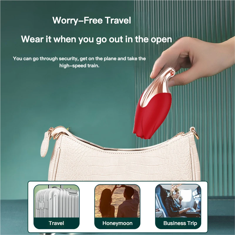 Discreet Rose Vibrating Necklace | Wearable Pleasure Pendant