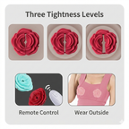 Quiet Wearable Vibrating Nipple Clamps, Rechargeable Adult Toy